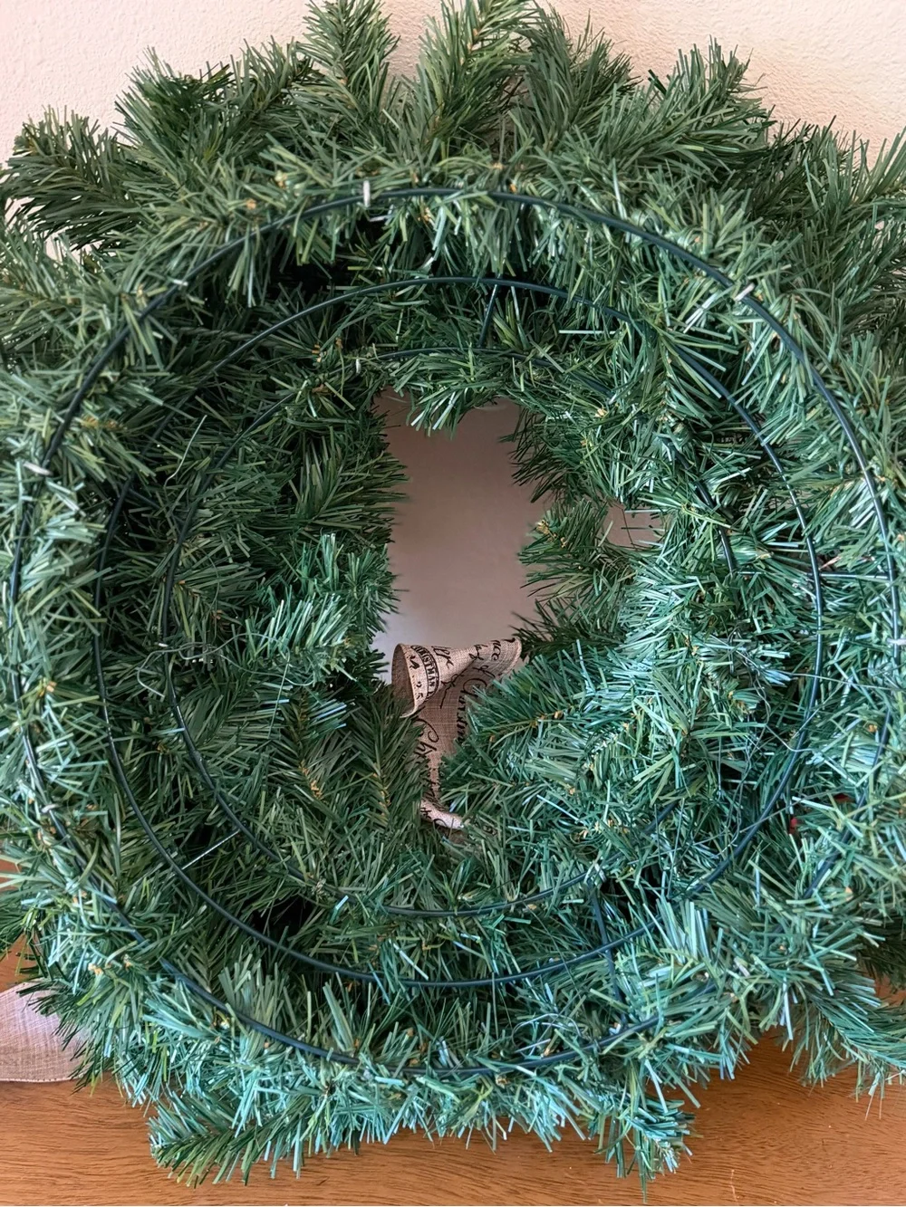 Rustic Snowman & Pine Wreath Christmas Decor Set Farmhouse Holiday